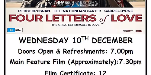 DECEMBER FILM NIGHT - "Four Letters of Love"