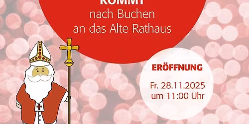 Buchener Weihnachtsmarkt - Sprechstunde beim Nikolaus