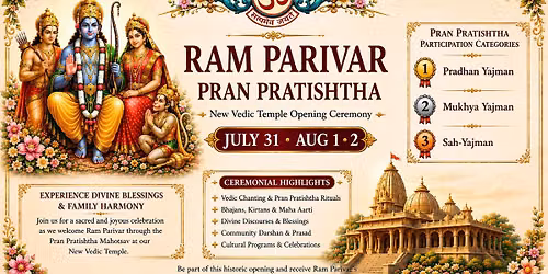 Lord Shri Ram Parivar Pran Pratishtha Mahotsav