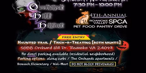 Orchard Hill Haunt 2025 - FREE Haunted Trail \/ Trick-R-Treating