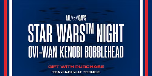 Capitals vs Predators (Star Wars Night)