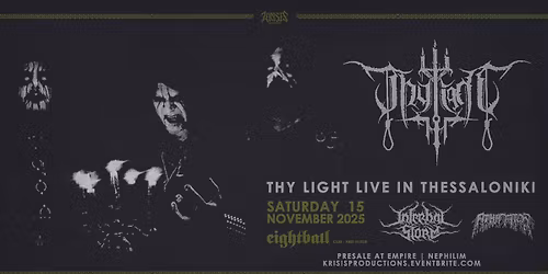 THY LIGHT Live in Thessaloniki w\/\/ Infernal Storm & Athanatos