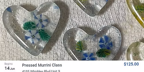 Class: Pressed Murrini Hearts (Port Charlotte)