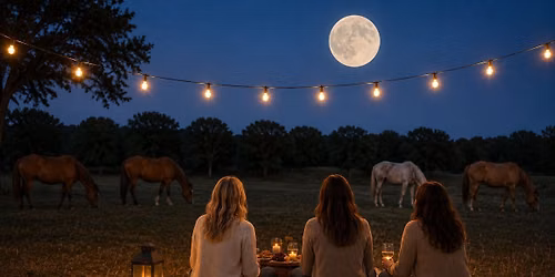 Sunset at the Stables: Full Moon Picnic in the Pasture