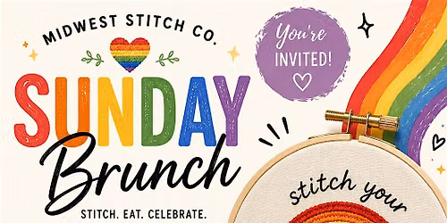 Pride Brunch and Embroidery