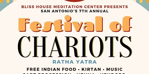 San Antonio's 7th Annual Festival of Chariots (Ratha Yatra) September 19th 2026