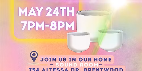Sound Bath with Singing Crystal Bowls (Small Group)