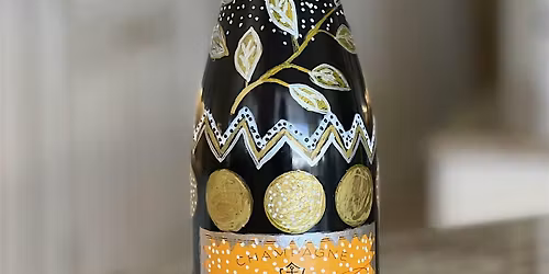 Festive New Year\u2019s Eve Bottle Painting Class