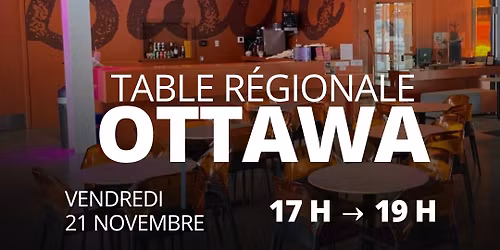 Table r\u00e9gionale Ottawa