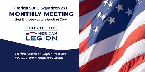 S.A.L. Monthly Meeting - 2nd Thursday at 7:00 pm