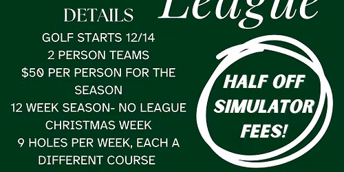 Golf Simulator League- Meeting