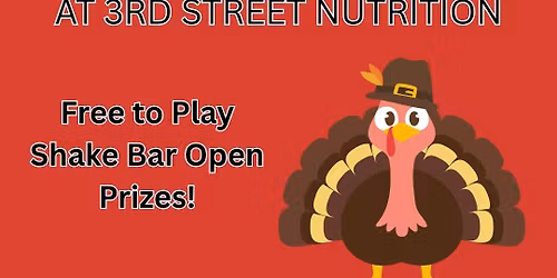 Gobble Up Bingo at 3rd Street Nutrition