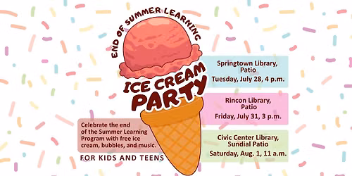 End of Summer Learning Ice Cream Party