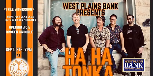West Plains Bank Presents Ha Ha Tonka: A Free Community Concert