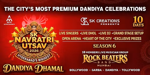 SK Navratri Utsav-Hyderabad Biggest Dandiya Dhamal