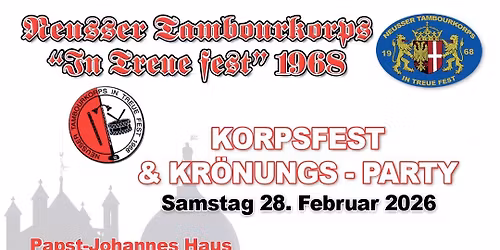 Korpsfest & Kr\u00f6nungs-Party 2026
