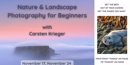 Nature & Landscape Photography for Beginners with Carsten Krieger