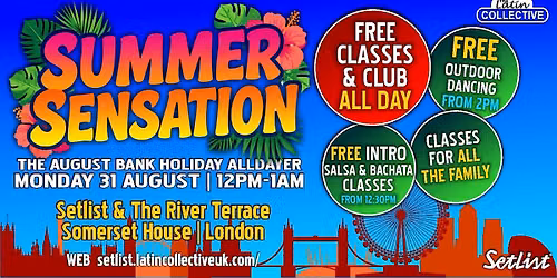 \u2600\ufe0fTHE SUMMER SENSATION BANK HOLIDAY ALLDAYER\u2600\ufe0f| SALSA & BACHATA | LATINO