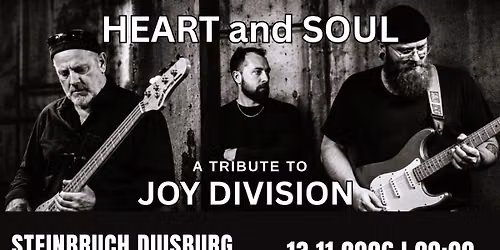 HEART and SOUL \u2013 a tribute to JOY DIVISION