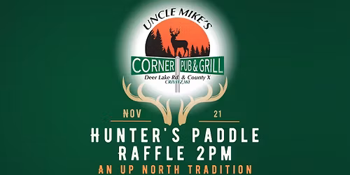 Hunters Paddle Raffle with DJ Lance