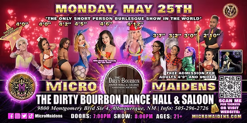Albuquerque, NM - Micro Maidens Dwarf Dancers @ The Dirty Bourbon