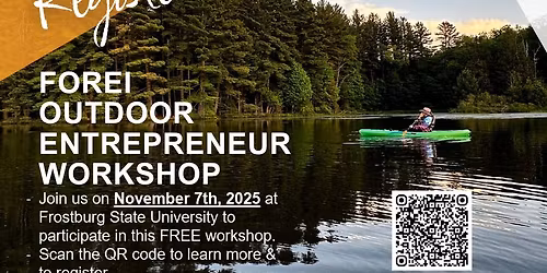 FOREI Outdoor Entrepreneur Workshop - Frostburg State University 