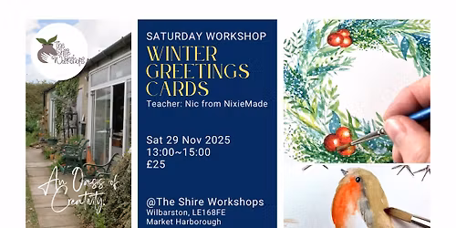 Saturday Workshop : Winter Greeting Card by NixieMade