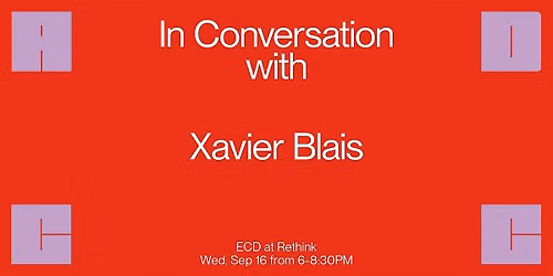 In Conversation With...Xavier Blais