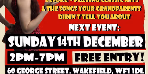 '1950s Music With A Beat' Sunday Session - DJ Whiskey Jean - The Jam Lounge - Wakefield