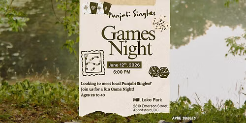 Punjabi Singles Games Night: Abbotsford