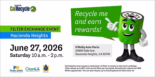 Hacienda Heights Filter Exchange Event