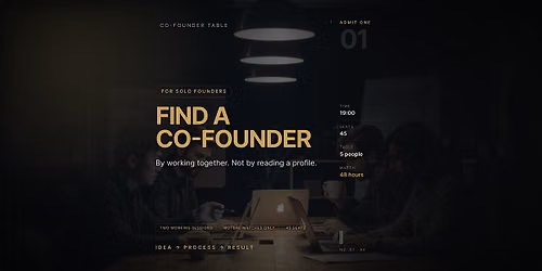 San Francisco Co-Founder Matching: Find a Partner by Solving Real Problems