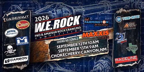WE Rock Grand Nationals September 12th-13th \u2013 Chokecherry Canyon, Farmington, NM