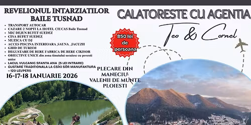 REVELIONUL INTARZIATILOR -BAILE TUSNAD PETRECERE DJ