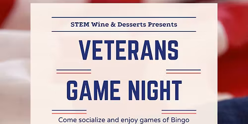 Game Night w\/our Veterans - Salute