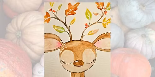 Watercolor Deer Workshop - Nov 30, 5-7 pm