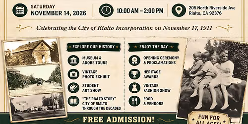 Rialto Heritage Day 2026