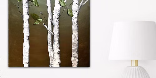 Acrylic Birch Tree Pour