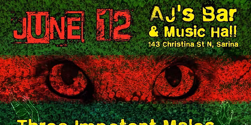 Three Impotent Males, The Mendozaz, The Lexington Cure, Bad Green, Fast Eddie at AJ's Bar