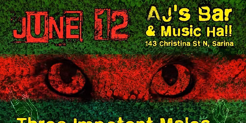 Three Impotent Males, The Mendozaz, The Lexington Cure, Bad Green, Fast Eddie at AJ's Bar