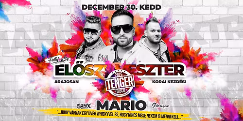 MARIO \u2022 EL\u0150SZILVESZTER \u2718 2025. December 30. Kedd \u2718 Vonyarcvashegy \u2022 MAGYAR TENGER DISCO