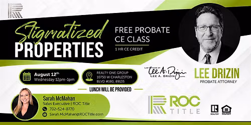 FREE CE CLASS - Stigmatized Properties