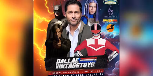 Jason Faunt Appearance at Dallas Vintage Toys (Power Rangers Time Force, Resident Evil)
