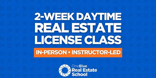 2-week, Weekday Real Estate Pre-License Class