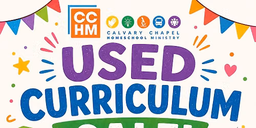 Calvary Chapel Melbourne: Used Curriculum Sale & Kid\u2019s Market