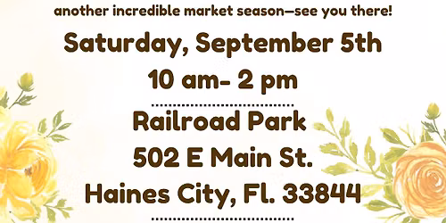 Downtown Haines City Market. Opening Day!