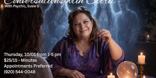 Mediumship Readings with Susie G. of Conversations with Spirit