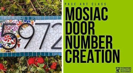 Mosaic Door Number Creation
