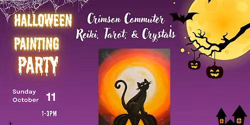 Halloween Painting Party at Crimson Commuter