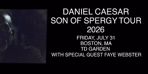 Daniel Caesar Boston Tickets